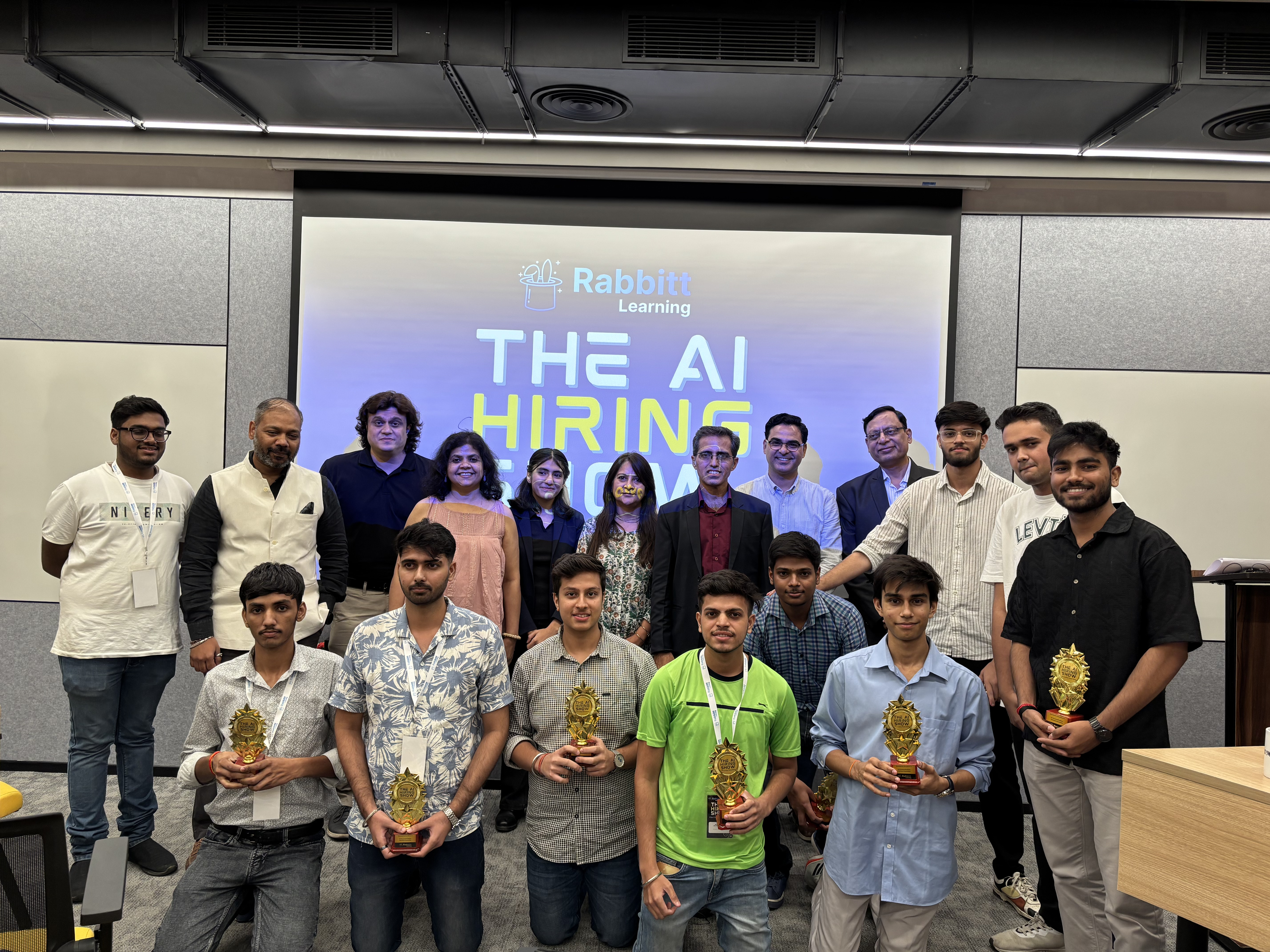 AI Hiring Show participants and winners