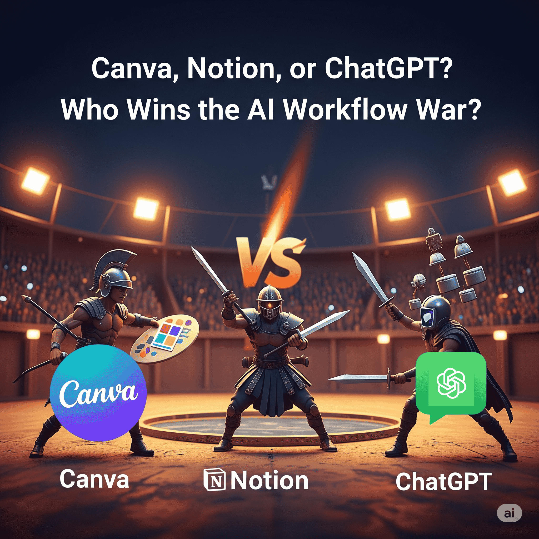 Canva, Notion, or ChatGPT? Who Wins the AI Workflow War?